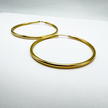 Créoles Moyen Modèle Or Jaune 750 - 18 carats