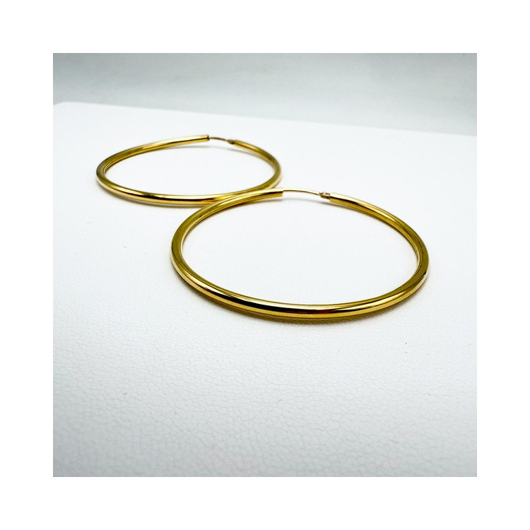 Créoles Moyen Modèle Or Jaune 750 - 18 carats