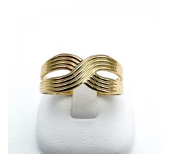 Bague Croisée Or Jaune 750 - 18 carats