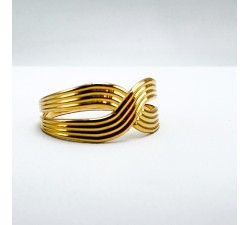 Bague Croisée Or Jaune 750 - 18 carats