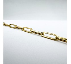 Bracelet Maille Rectangle Or Jaune 750 - 18 carats