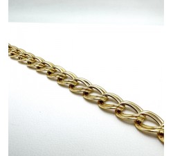 Bracelet Maille Style gourmette Or Jaune 750 - 18 carats