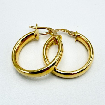 Créoles Petit Modèle Or Jaune 750 - 18 carats