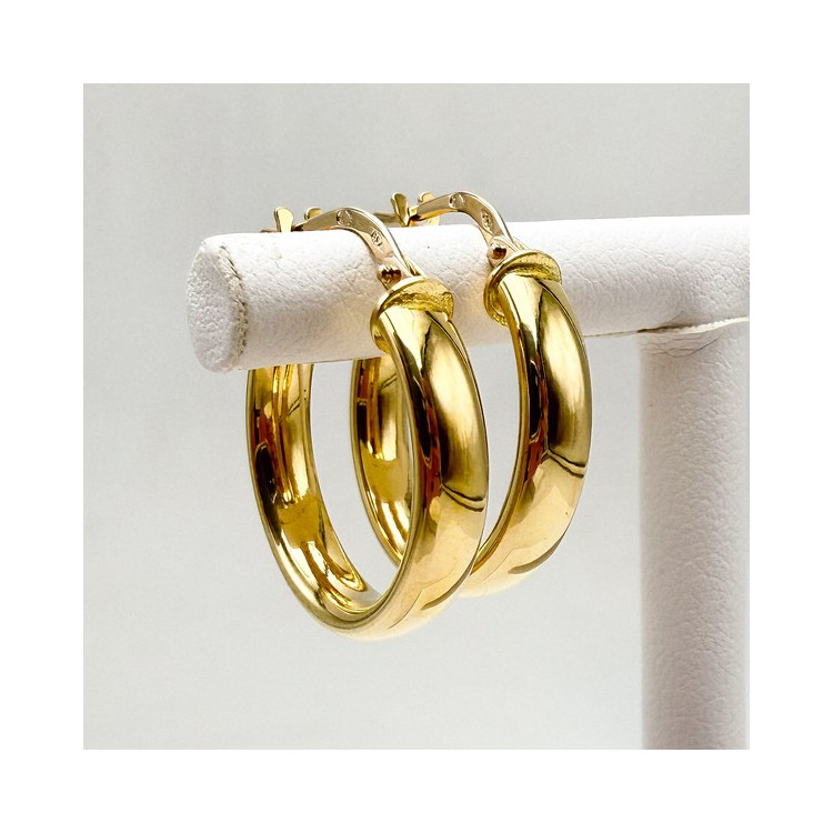 Créoles Petit Modèle Or Jaune 750 - 18 carats
