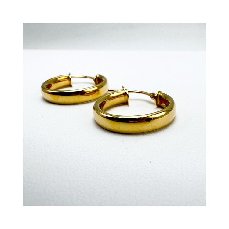 Créoles Petit Modèle Or Jaune 750 - 18 carats
