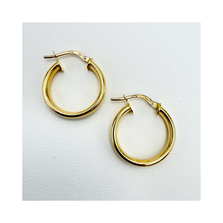 Créoles Petit Modèle Or Jaune 750 - 18 carats