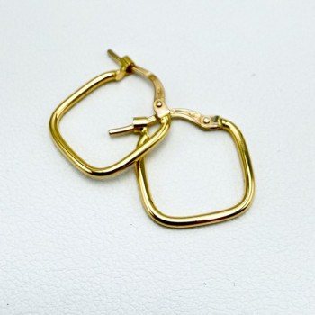 Créoles carrées Or Jaune 750 - 18 carats