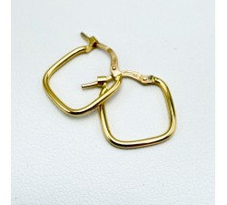 Créoles carrées Or Jaune 750 - 18 carats