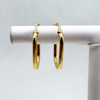 Créoles carrées Or Jaune 750 - 18 carats