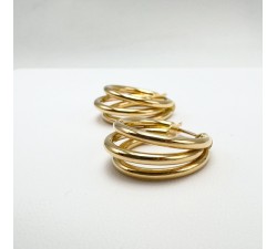 Créoles multi-anneaux Or jaune 750 - 18 carats
