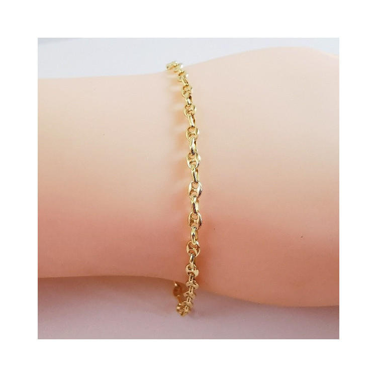 Bracelet grain de café Or Jaune 750 - 18 carats
