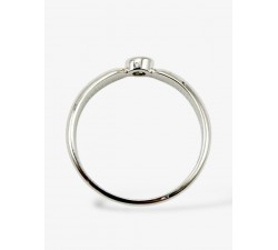 Bague "Emotion" Saphir Vert Or Blanc 750 - 18 carats