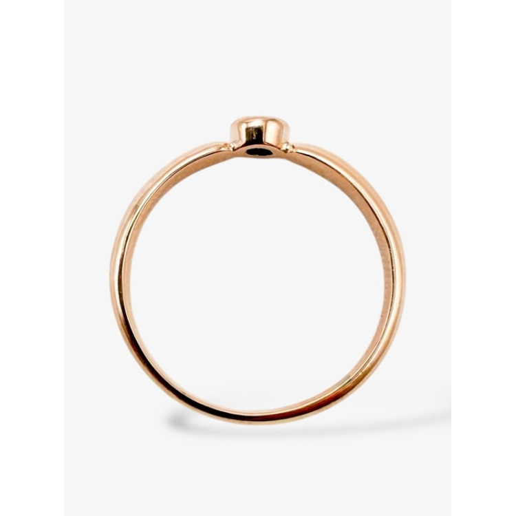 Bague "Emotion" Saphir Bleu clair Or Rose 750 - 18 carats
