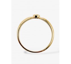 Bague "Emotion" Saphir Vert Or Jaune 750 - 18 carats