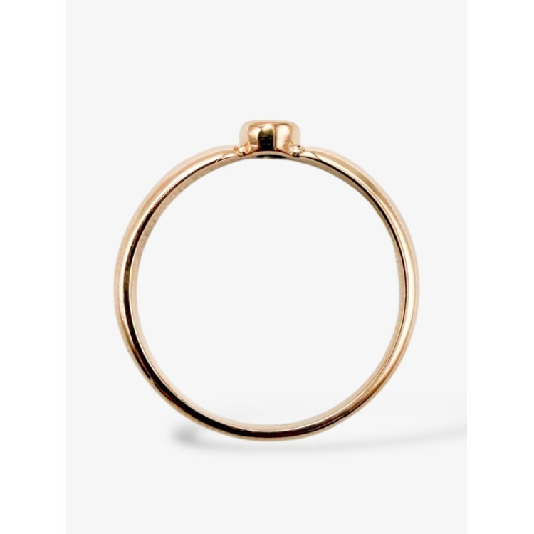 Bague "Emotion" Saphir Vert Or Rose 750 - 18 carats