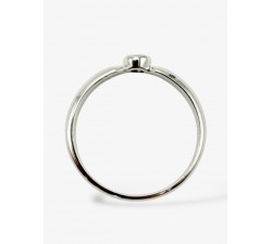 Bague "ÉMOTION" Saphir Violet Or Blanc 750 - 18 carats