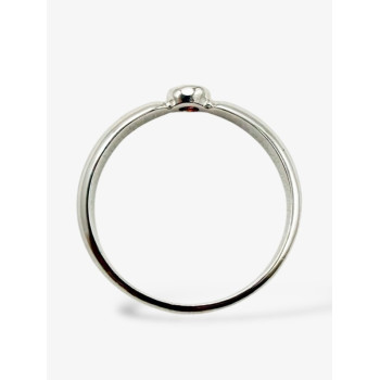 Bague "ÉMOTION" Saphir Orange Or Blanc 750 - 18 carats