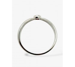 Bague "ÉMOTION" Saphir Orange Or Blanc 750 - 18 carats