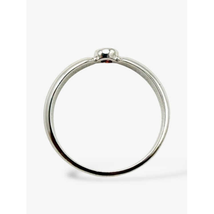 Bague "ÉMOTION" Saphir Orange Or Blanc 750 - 18 carats