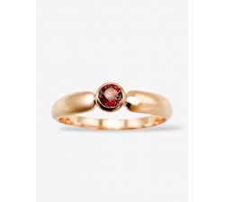 Bague "ÉMOTION" Saphir Orange Or rose 750 - 18 carats