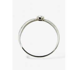 Bague "Emotion" Saphir Marron Or Blanc 750 - 18 carats