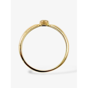 Bague "ÉMOTION" Saphir Orange Or Jaune 750 - 18 carats