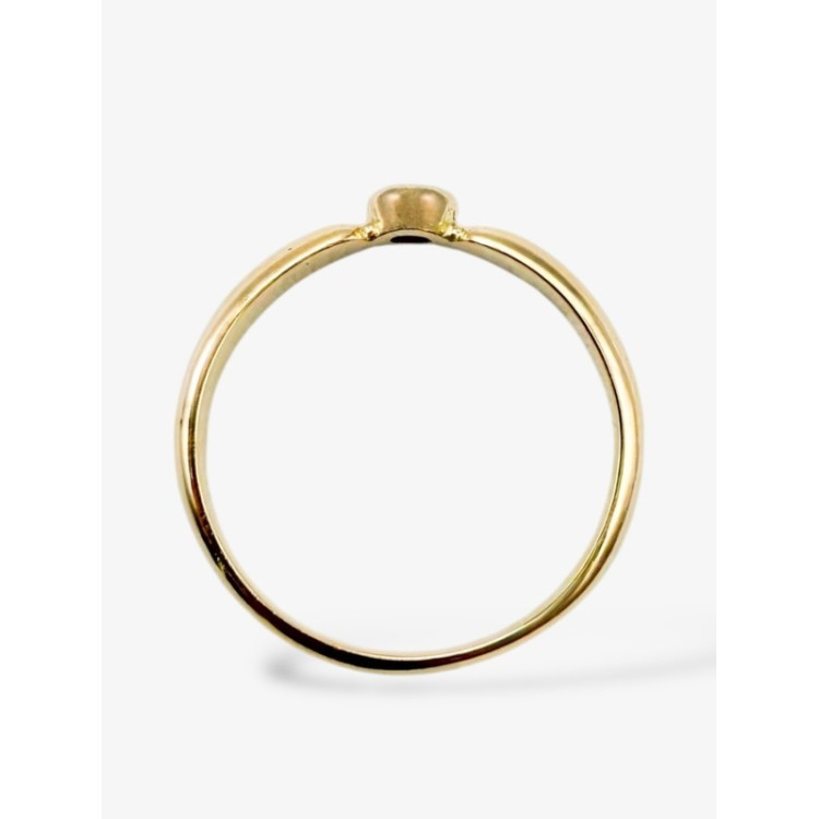 Bague "ÉMOTION" Saphir Orange Or Jaune 750 - 18 carats