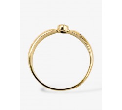 Bague "Emotion" Saphir Marron Or Jaune 750 - 18 carats