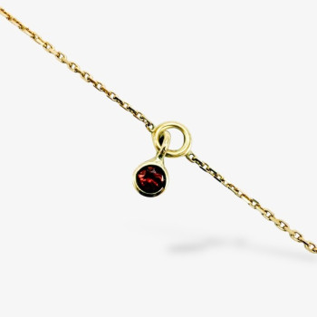 Bracelet "ÉMOTION" Saphir Orange Or Jaune 750 - 18 carats