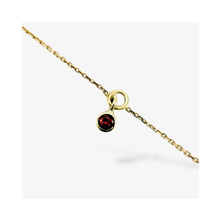 Bracelet "ÉMOTION" Saphir Orange Or Jaune 750 - 18 carats