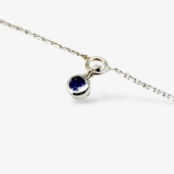 Bracelet "ÉMOTION" Saphir Violet Or Blanc 750 - 18 carats