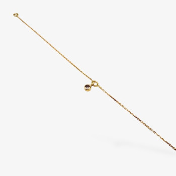Bracelet "ÉMOTION" Saphir Violet Or Jaune 750 - 18 carats