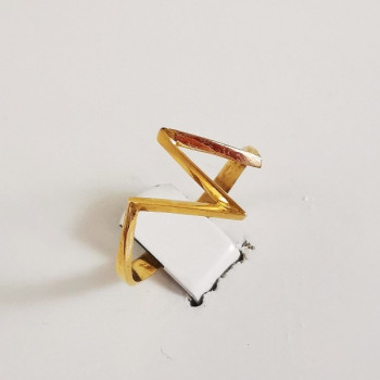 Bague "géométrie libre" Or jaune 750 - 18 carats