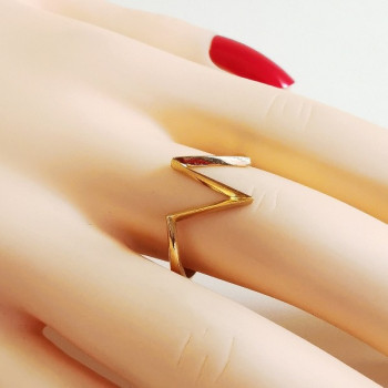 Bague "géométrie libre" Or jaune 750 - 18 carats