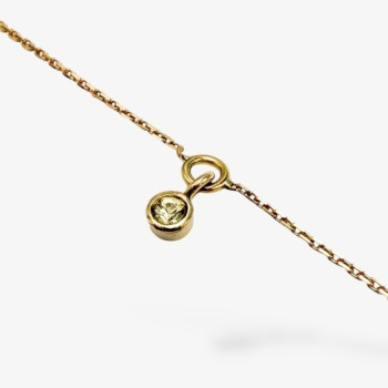 Bracelet "ÉMOTION" Saphir Jaune Or Jaune 750 - 18 carats
