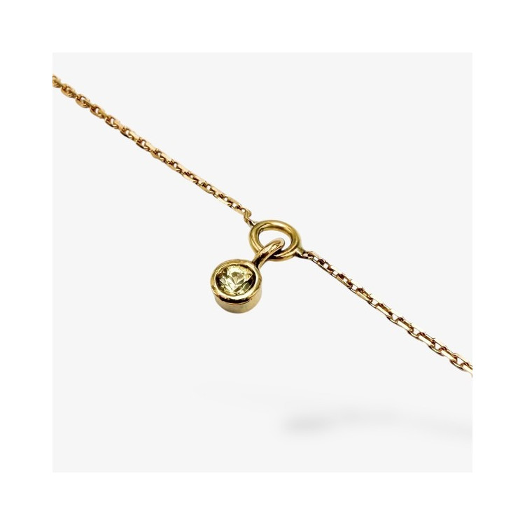 Bracelet "ÉMOTION" Saphir Jaune Or Jaune 750 - 18 carats