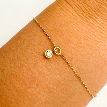 Bracelet "ÉMOTION" Saphir Jaune Or Jaune 750 - 18 carats