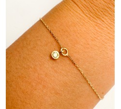 Bracelet "ÉMOTION" Saphir Jaune Or Jaune 750 - 18 carats