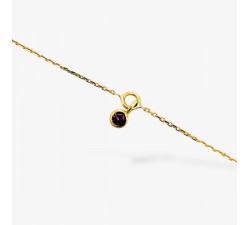 Bracelet "ÉMOTION" Saphir Rose Or Jaune 750 - 18 carats