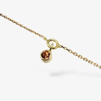 Bracelet "ÉMOTION" Saphir Marron Or Jaune 750 - 18 carats