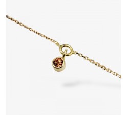 Bracelet "ÉMOTION" Saphir Marron Or Jaune 750 - 18 carats