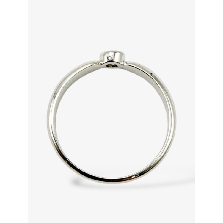Bague "Emotion" Saphir Jaune Or Blanc 750 - 18 carats