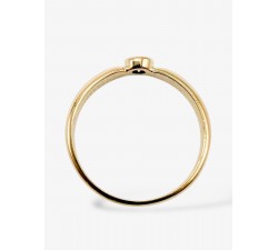 Bague "Emotion" Saphir Jaune Or Jaune 750 - 18 carats