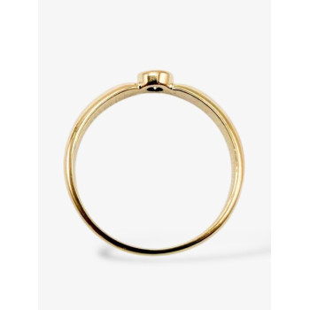 Bague "Emotion" Saphir Jaune Or Rose 750 - 18 carats