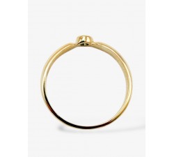 Bague "Emotion" Saphir Bleu clair Or Jaune 750 - 18 carats