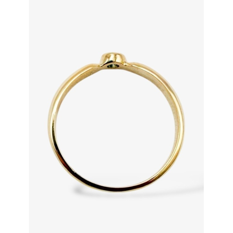 Bague "Emotion" Saphir Bleu clair Or Jaune 750 - 18 carats