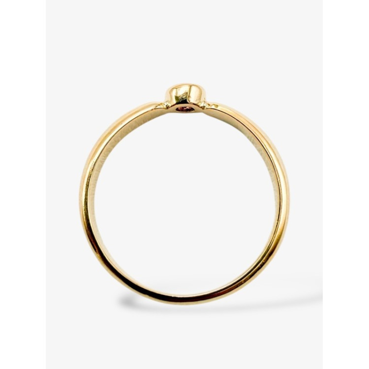 Bague "Emotion" Saphir Rose Or Jaune 750 - 18 carats