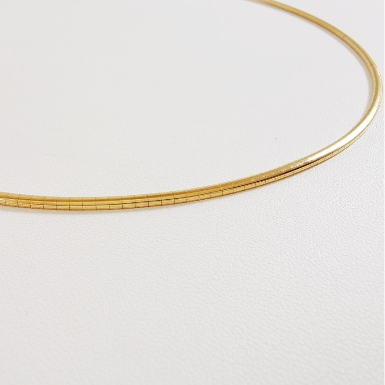 Collier Oméga Or Jaune 750 - 18 carats