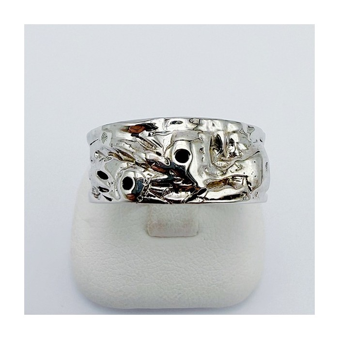 Bague Texturée Argent Bague Texturée Argent