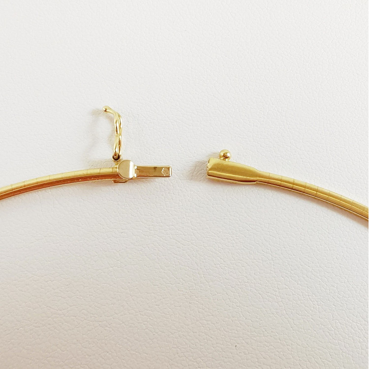 Collier Oméga Or Jaune 750 - 18 carats